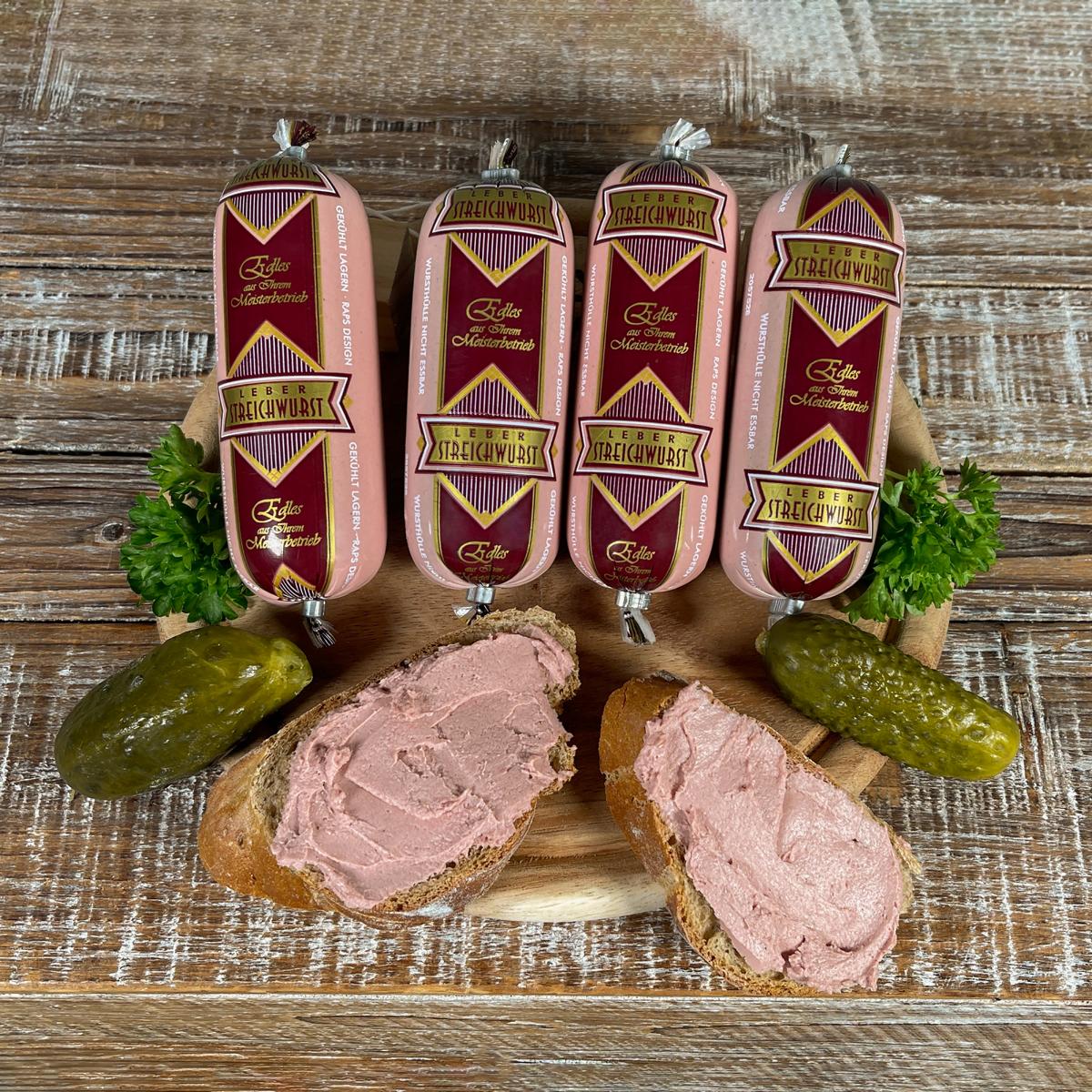 Viktor´s Hausmacher Set 4 720g - Set bestehend aus: Bergapfelleberwurst 2x180g / Trüffelleberwurst 2x180g